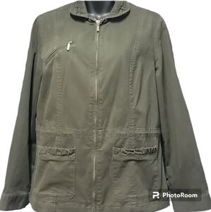 Cold water Creek zip up fall women's jacket Size 4-6